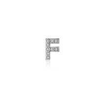 1 Piece Simple Style Letter Plating Inlay Sterling Silver Zircon White Gold Plated Ear Studs sku image 6