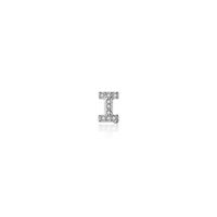 1 Piece Simple Style Letter Plating Inlay Sterling Silver Zircon White Gold Plated Ear Studs sku image 9