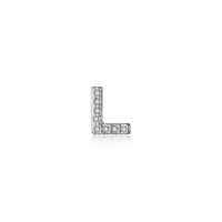1 Piece Simple Style Letter Plating Inlay Sterling Silver Zircon White Gold Plated Ear Studs sku image 12