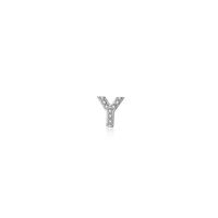 1 Piece Simple Style Letter Plating Inlay Sterling Silver Zircon White Gold Plated Ear Studs sku image 25