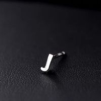 1 Piece Hip-hop Retro Letter Plating Sterling Silver Silver Plated Ear Studs sku image 11