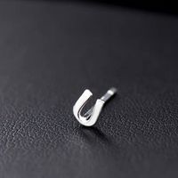 1 Piece Hip-hop Retro Letter Plating Sterling Silver Silver Plated Ear Studs sku image 18