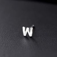 1 Piece Hip-hop Retro Letter Plating Sterling Silver Silver Plated Ear Studs sku image 20