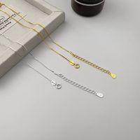 Casual Geometric Solid Color Sterling Silver Plating 24k Gold Plated White Gold Plated Chain main image 1