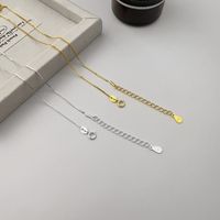 Casual Geometric Solid Color Sterling Silver Plating 24k Gold Plated White Gold Plated Chain main image 6