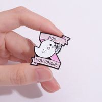 Cartoon Style Cute Ghost Alloy Stoving Varnish Women's Brooches main image 5