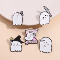 Cartoon Style Cute Ghost Alloy Stoving Varnish Women's Brooches main image 4