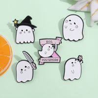 Cartoon Style Cute Ghost Alloy Stoving Varnish Women's Brooches main image 3