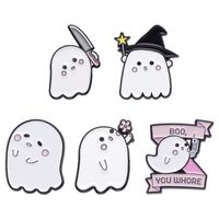 Cartoon Style Cute Ghost Alloy Stoving Varnish Women's Brooches main image 2