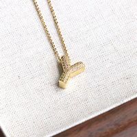 1 Piece Alloy Zircon Gold Plated Inlay Polished Pendant main image 8