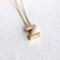 1 Piece Alloy Zircon Gold Plated Inlay Polished Pendant main image 9