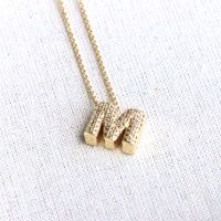 1 Piece Alloy Zircon Gold Plated Inlay Polished Pendant sku image 11