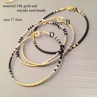 Ig Style Simple Style Round Seed Bead Copper Beaded Knitting Plating 18k Gold Plated Women's Bracelets main image 4