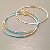 Ig Style Simple Style Round Seed Bead Copper Beaded Knitting Plating 18k Gold Plated Women's Bracelets main image 3