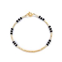Ig Style Simple Style Round Seed Bead Copper Beaded Knitting Plating 18k Gold Plated Women's Bracelets main image 2