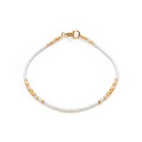 Ig Style Simple Style Round Seed Bead Copper Beaded Knitting Plating 18k Gold Plated Women's Bracelets sku image 1