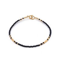 Ig Style Simple Style Round Seed Bead Copper Beaded Knitting Plating 18k Gold Plated Women's Bracelets sku image 4