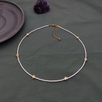 Ig Style Star Seed Bead Copper Beaded Knitting Plating 18k Gold Plated Women's Bracelets sku image 2