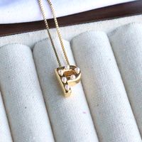 Simple Style Letter Metal Plating Gold Plated Jewelry Accessories sku image 15