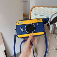 Frau Klein Alle Jahreszeiten Pu-leder Kamera Vintage-stil Quadrat Reißverschluss Schultertasche sku image 1