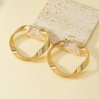 1 Pair Ig Style Simple Style Circle Plating Alloy Ferroalloy 14k Gold Plated Earrings main image 4