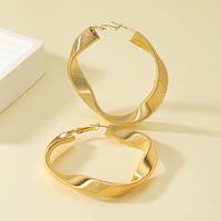 1 Pair Ig Style Simple Style Circle Plating Alloy Ferroalloy 14k Gold Plated Earrings main image 3
