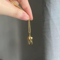 Elegant Streetwear Octopus Copper 18k Gold Plated Necklace In Bulk sku image 1