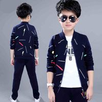 Casual Simple Style Lines Pocket Cotton Boys Clothing Sets main image 3