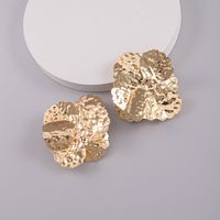 Wholesale Jewelry Ig Style Nordic Style Flower Alloy Gold Plated Silver Plated Plating Ear Studs sku image 1
