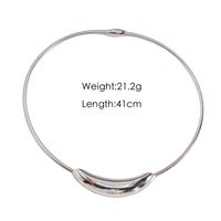 Ig Style Basic Solid Color Stainless Steel Choker main image 2