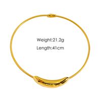 Ig Style Basic Solid Color Stainless Steel Choker main image 3