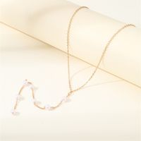 Elegant Simple Style Solid Color Artificial Pearl Alloy Beaded Women's Sweater Chain main image 5
