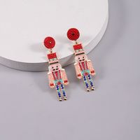 1 Pair Exaggerated Novelty Cartoon Character Plating Alloy Gold Plated Drop Earrings sku image 2