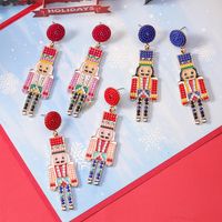 1 Pair Exaggerated Novelty Cartoon Character Plating Alloy Gold Plated Drop Earrings main image 3