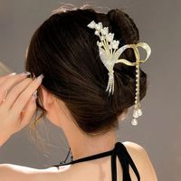 Süss Einfacher Stil Quaste Blume Korn Legierung Überzug Inlay Strasssteine Perle Haarkrallen main image 3