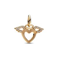 Elegant Simple Style Letter Heart Shape Copper Plating Inlay Zircon Jewelry Accessories main image 3