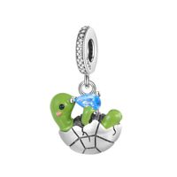 Cute Basic Tortoise Heart Shape Copper Plating Inlay Zircon Jewelry Accessories sku image 5
