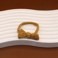 Einfacher Stil Einfarbig Bogenknoten Tuch Schleife Haargummi sku image 3