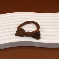 Einfacher Stil Einfarbig Bogenknoten Tuch Schleife Haargummi sku image 5