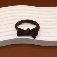 Einfacher Stil Einfarbig Bogenknoten Tuch Schleife Haargummi sku image 4