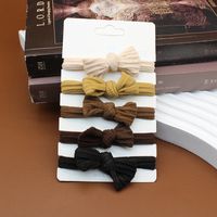 Einfacher Stil Einfarbig Bogenknoten Tuch Schleife Haargummi sku image 7