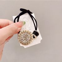 Vintage Style Color Block Alloy Plating Hair Tie main image 2