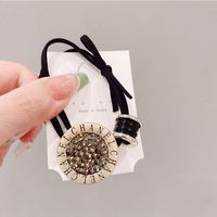 Vintage Style Color Block Alloy Plating Hair Tie main image 3