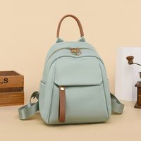 Solid Color Casual Travel Women's Backpack main image 6