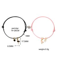 Classic Style Flamingo Rope Handmade Couple Bracelets main image 4