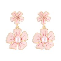 1 Pair Modern Style Sweet Simple Style Flower Alloy Drop Earrings main image 2