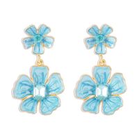 1 Paire Style Moderne Sucré Style Simple Fleur Alliage Boucles D'oreilles sku image 1