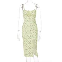 Women's Strap Dress Sexy Pastoral Backless Sleeveless Ditsy Floral Midi Dress Daily main image 5