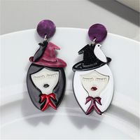 1 Pair Cartoon Style Geometric Arylic Drop Earrings main image 1