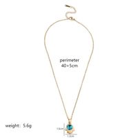 Stainless Steel 18K Gold Plated Hip-Hop Inlay Palm Zircon Pendant Necklace sku image 2